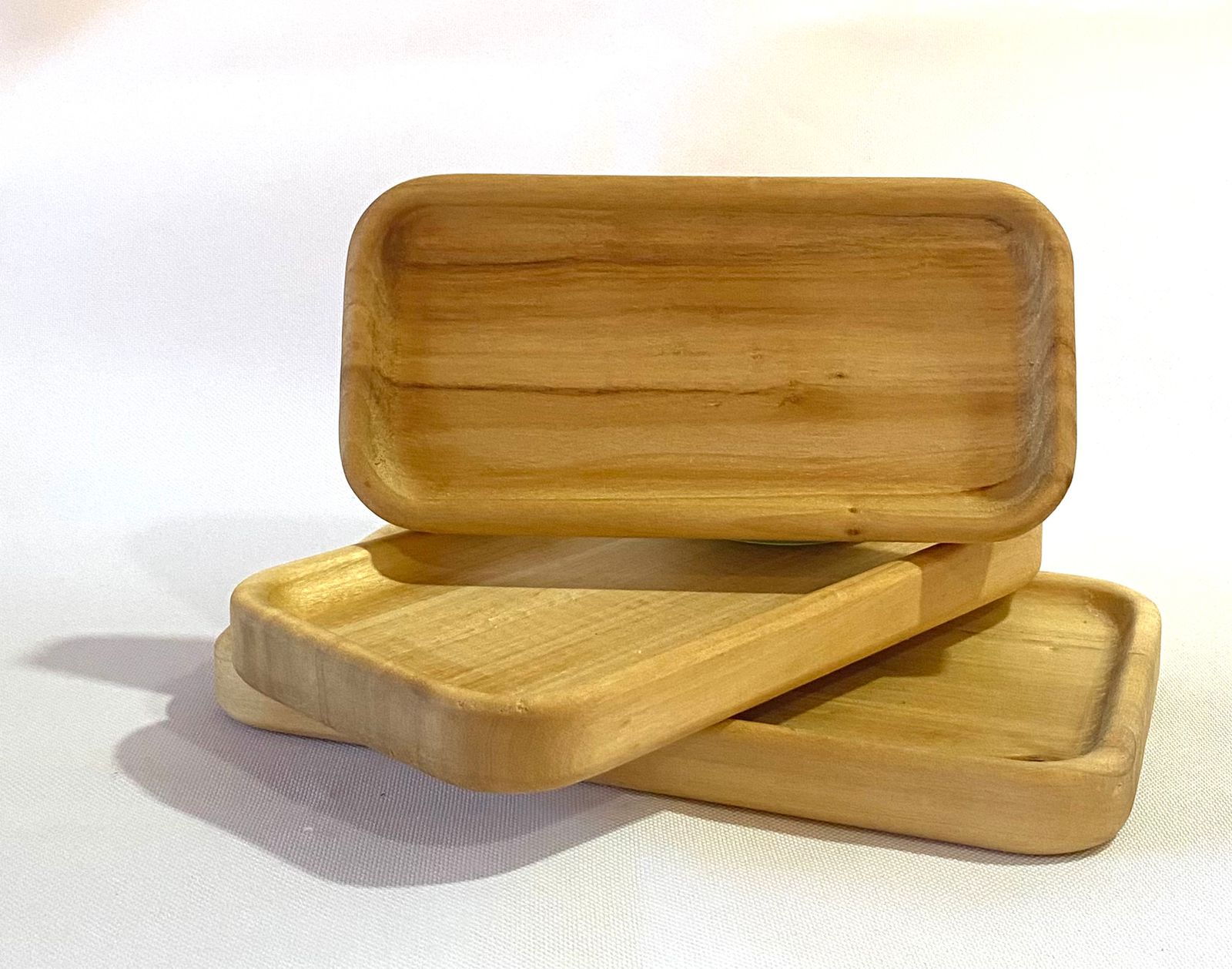 Bandeja de madera rectangular 