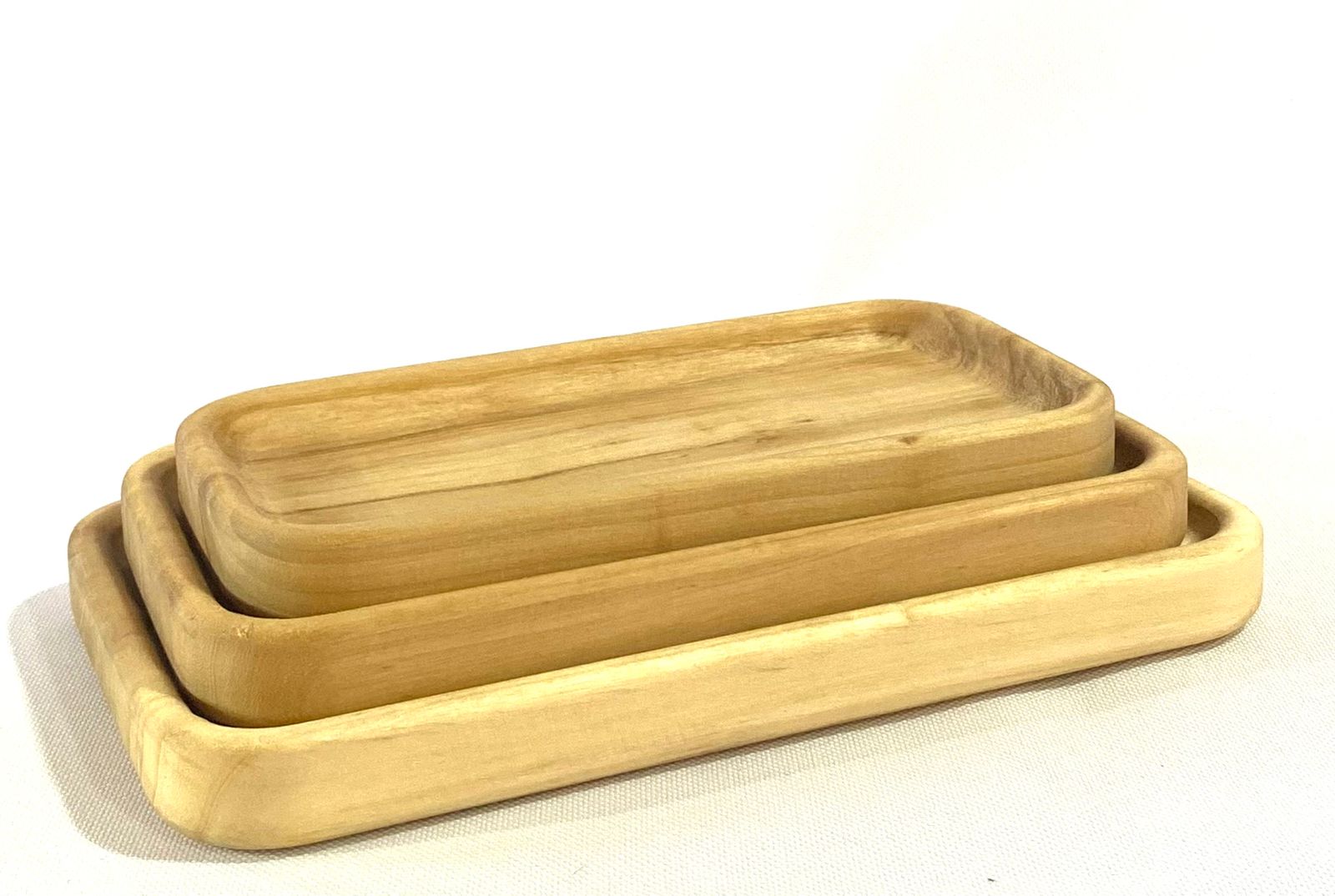 Bandeja de madera rectangular 