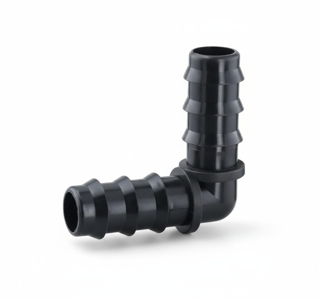 Conector codo dentado