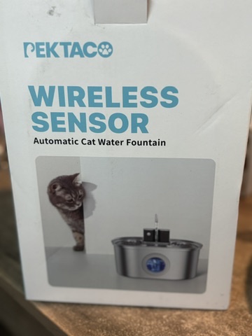 PEKTACO Wireless Sensor Automatic Cat Water Fountain