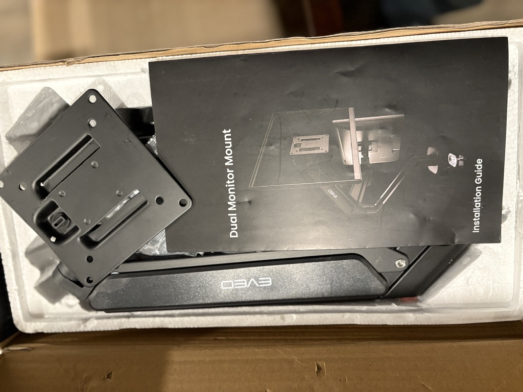EVEO Full Motion Dual Monitor Mount
