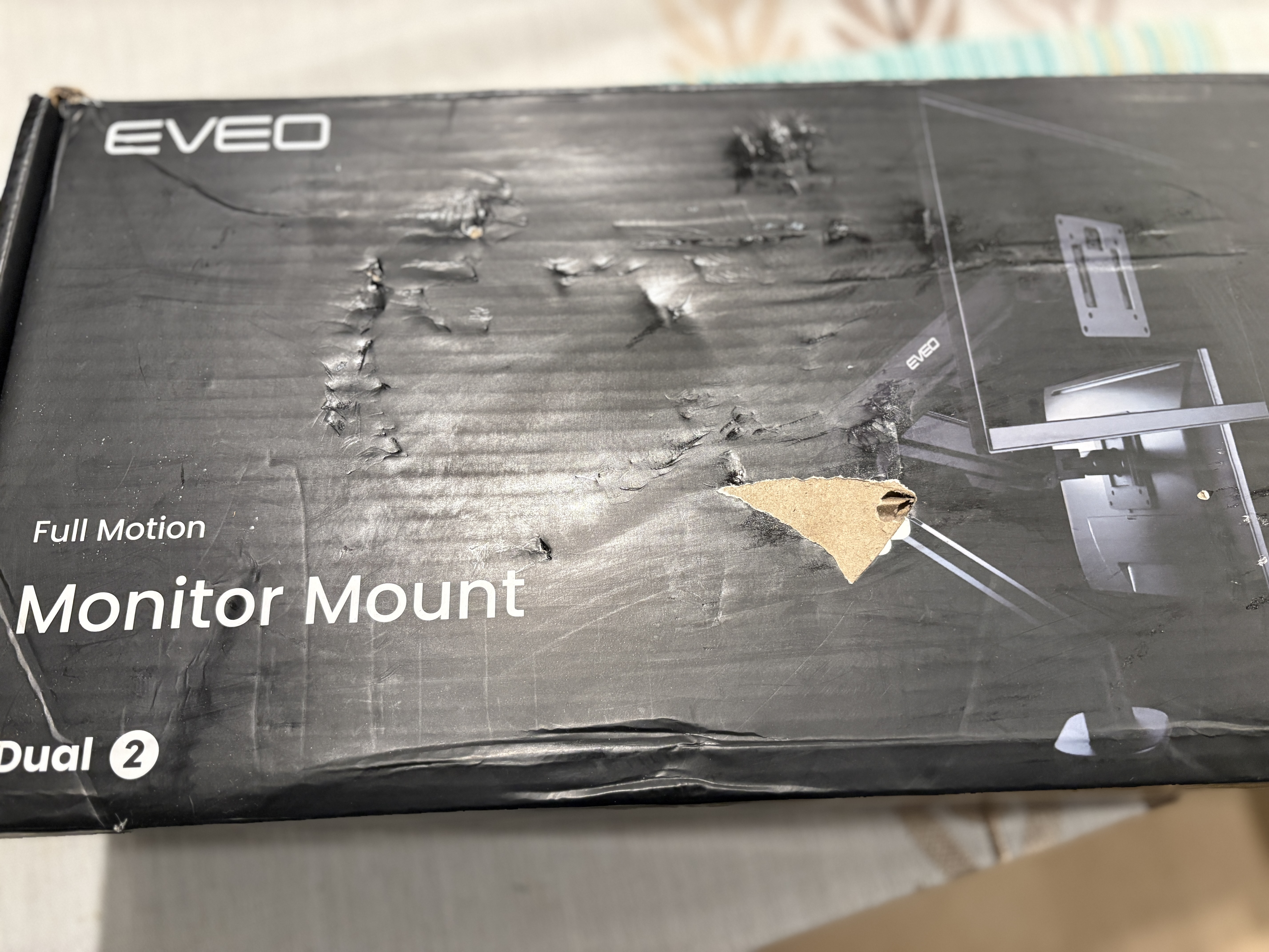 EVEO Full Motion Dual Monitor Mount