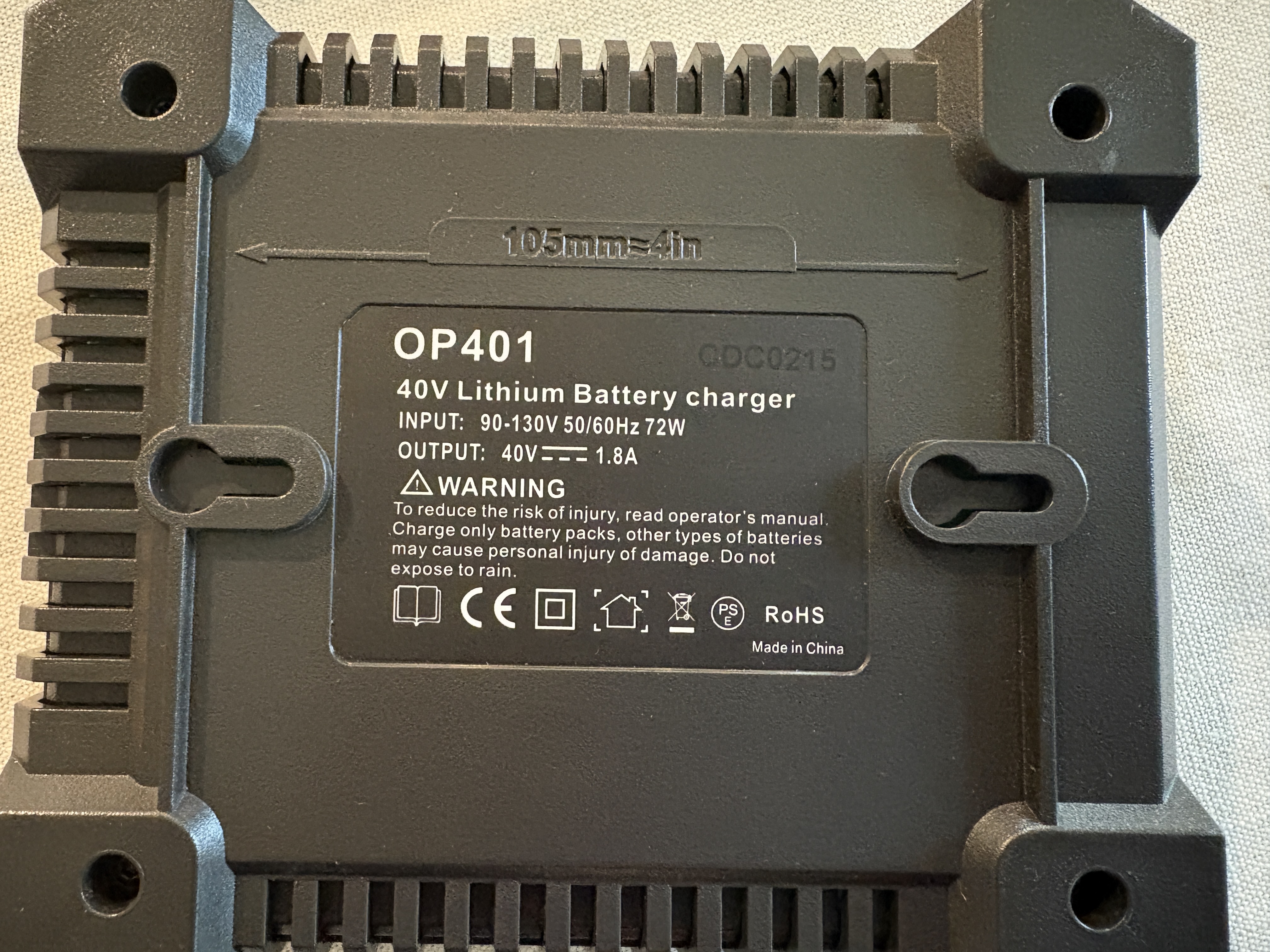 OP401 40V Lithium Battery Charger