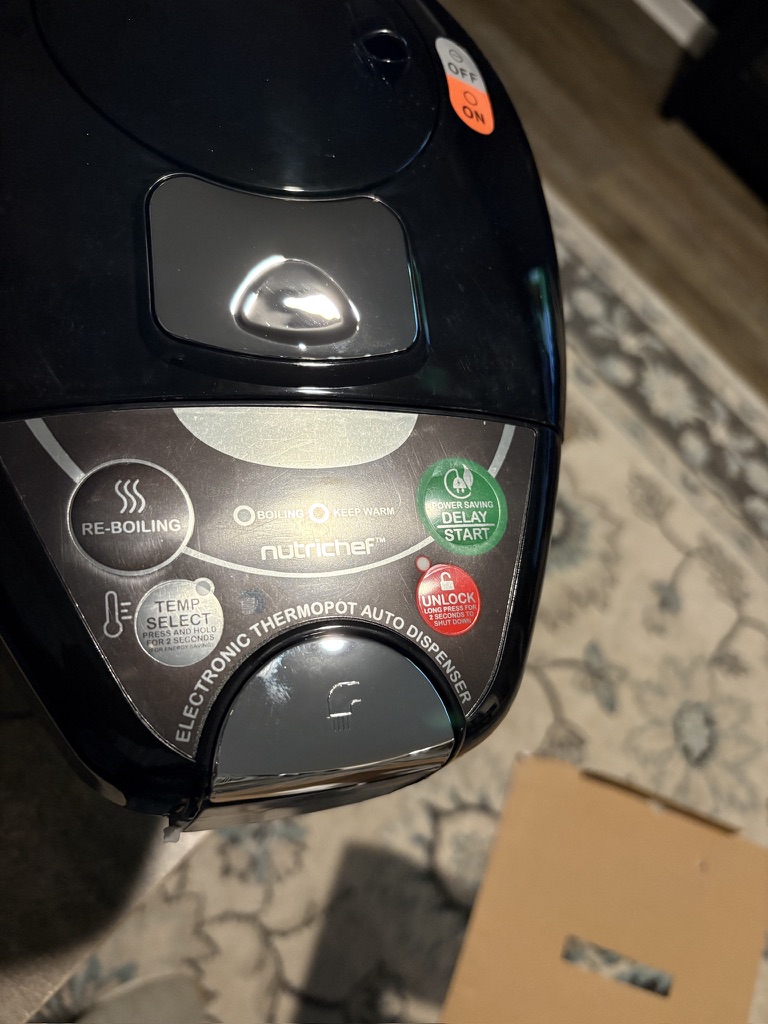 NutriChef 3L Digital Hot Water Dispenser