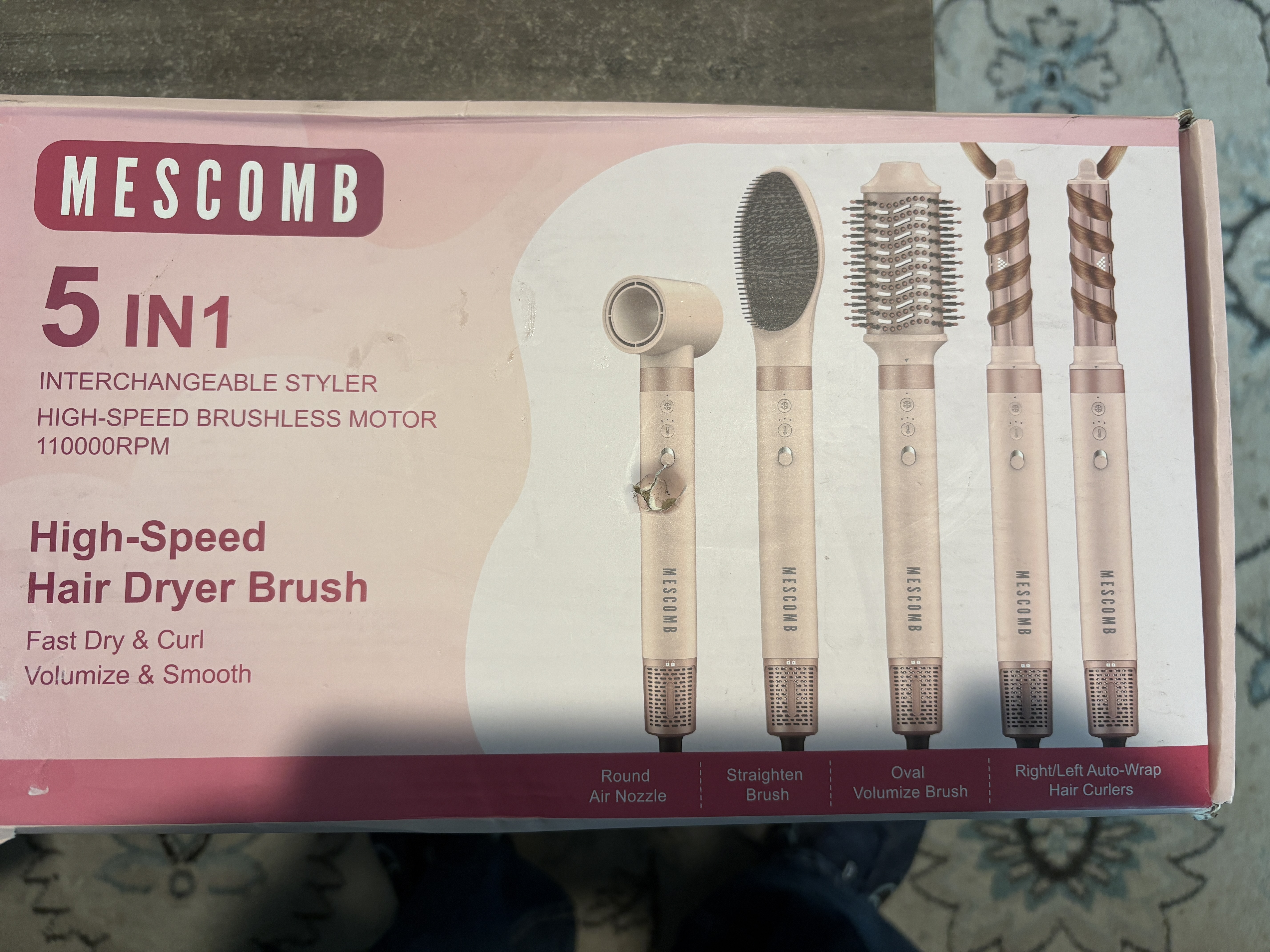 MESCOMB 5 in 1 High-Speed Hair Dryer Brush