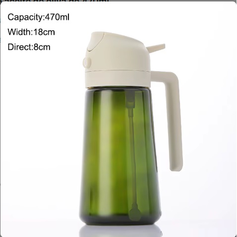Spray dispensadora de aceite de vidrio 2 en 1 