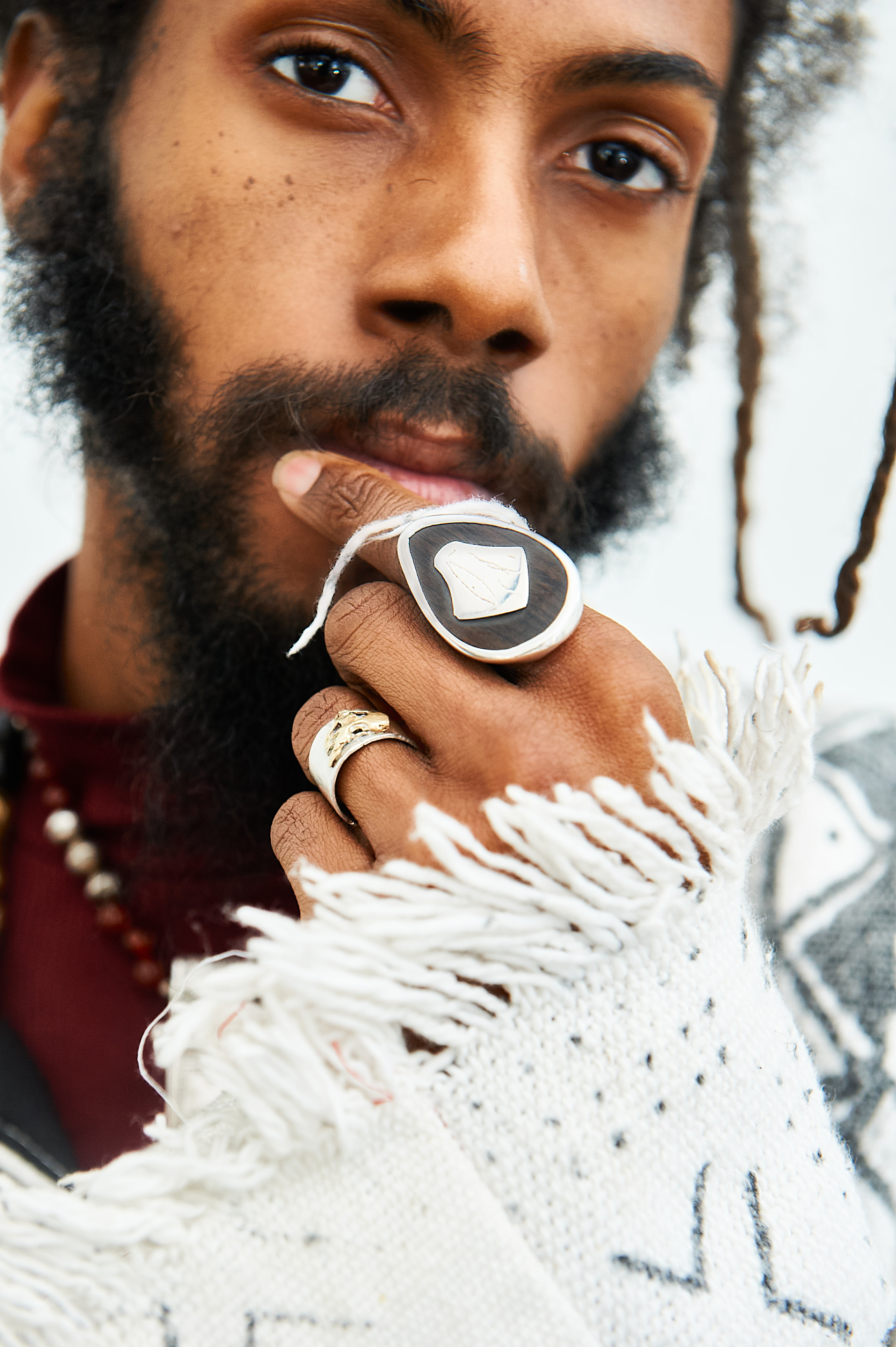 Ebony & Pure Silver Ring