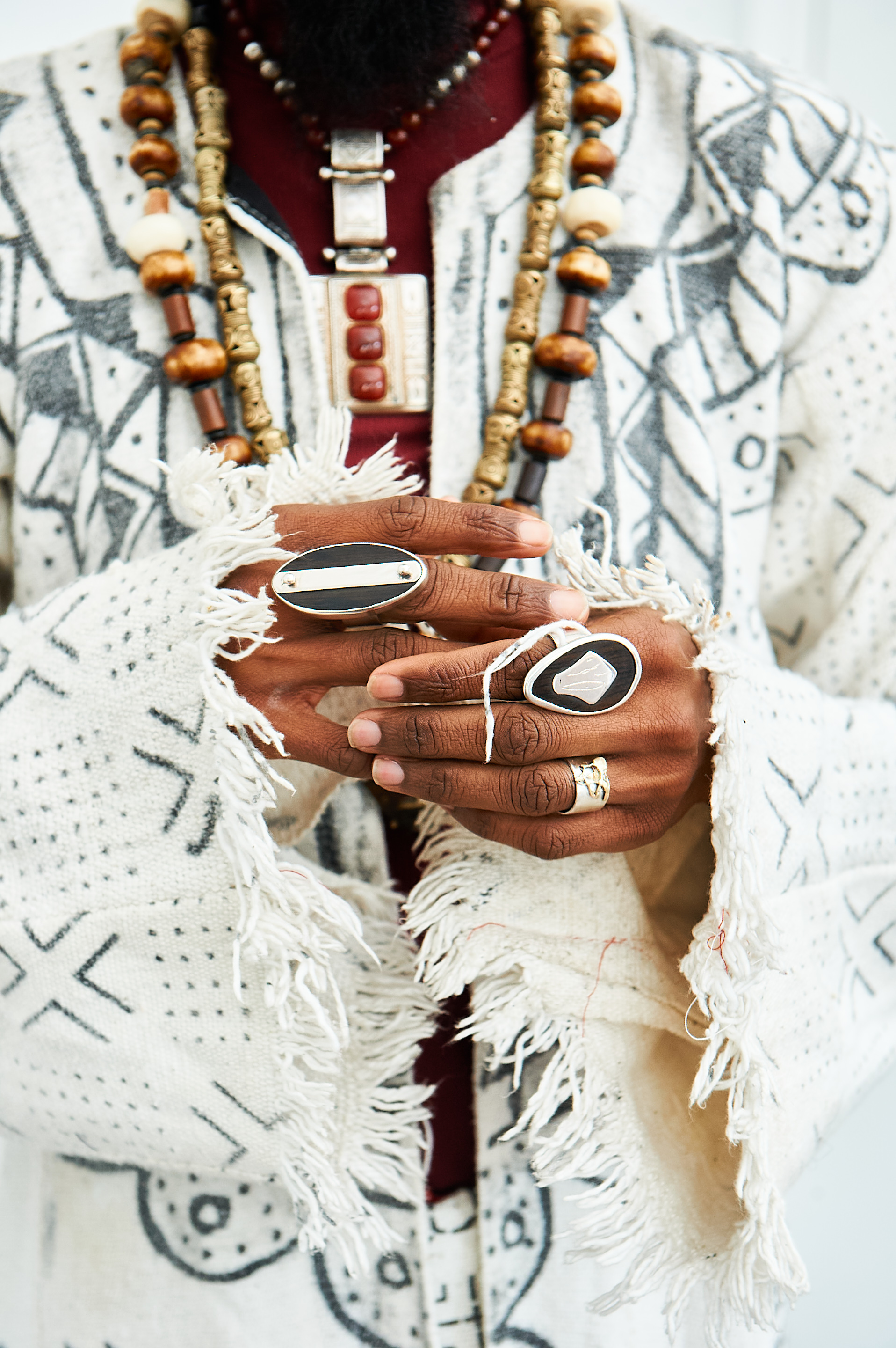 Ebony & Pure Silver Ring