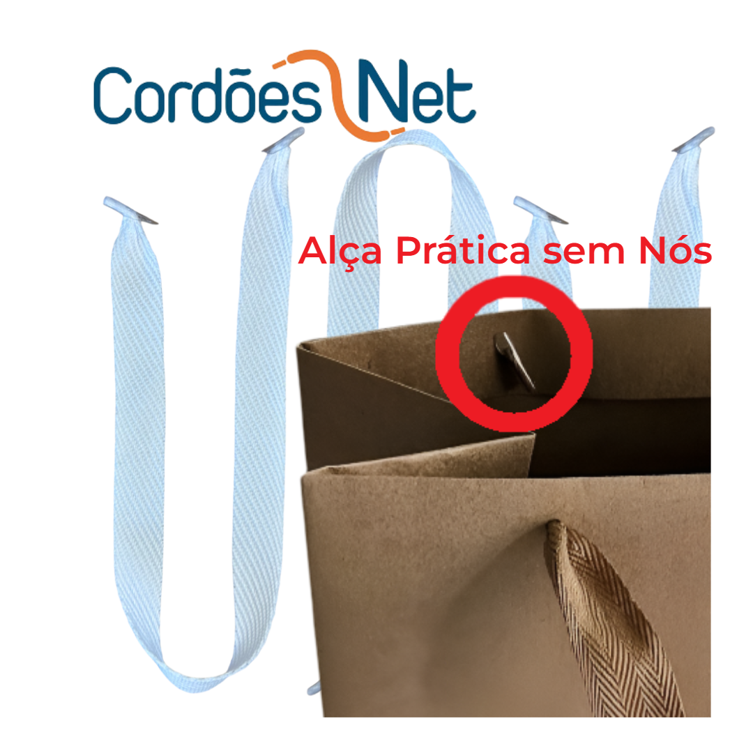 Alça de Sacola "Gorgurão" Branco 1.000un