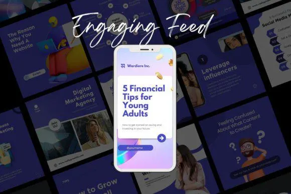 250 Digital Marketing Agency Social Media Posts Canva Marketing agency | Marketing bundle, branding kit| Marketing Template instagram neon