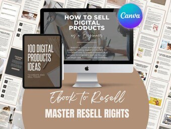 How to Create and Sell Digital Products Guide with Master Resell Rights and Private Label Rights, Create and Sell Digital Products on Etsy