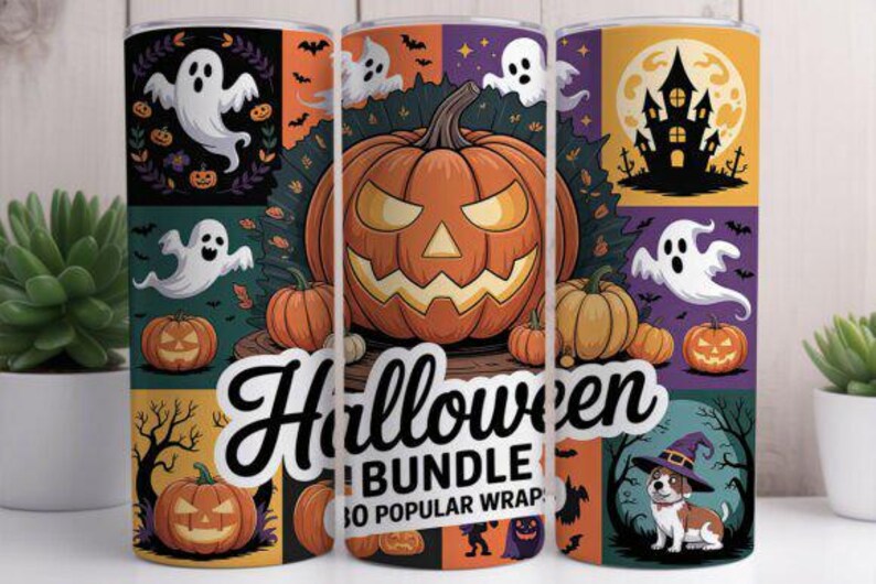 Halloween Tumbler Designs Bundle