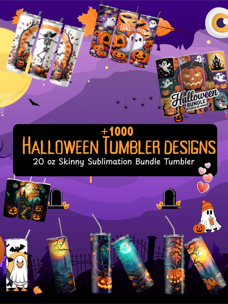 Halloween Tumbler Designs Bundle