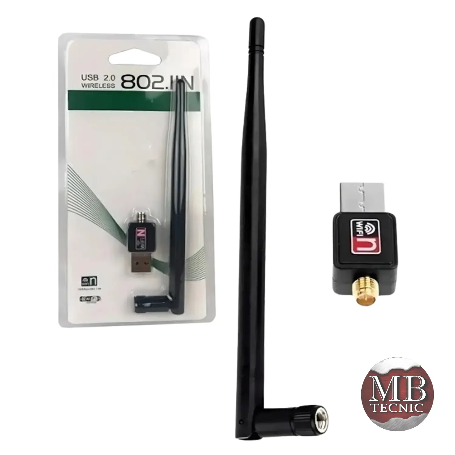 Usb Wifi Adaptador 2.0 Antena Placa De Red 1200mbps Ethernet
