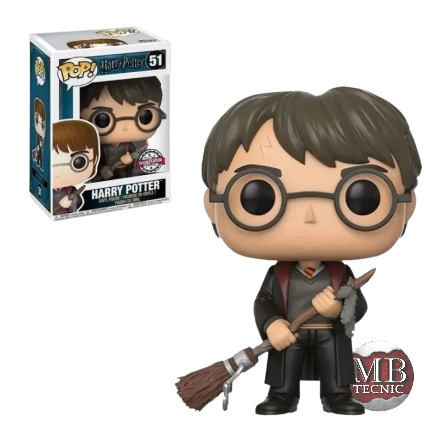 Figura de acción Funko Harry Potter Harry Potter With firebolt 14949 de Funko Pop!