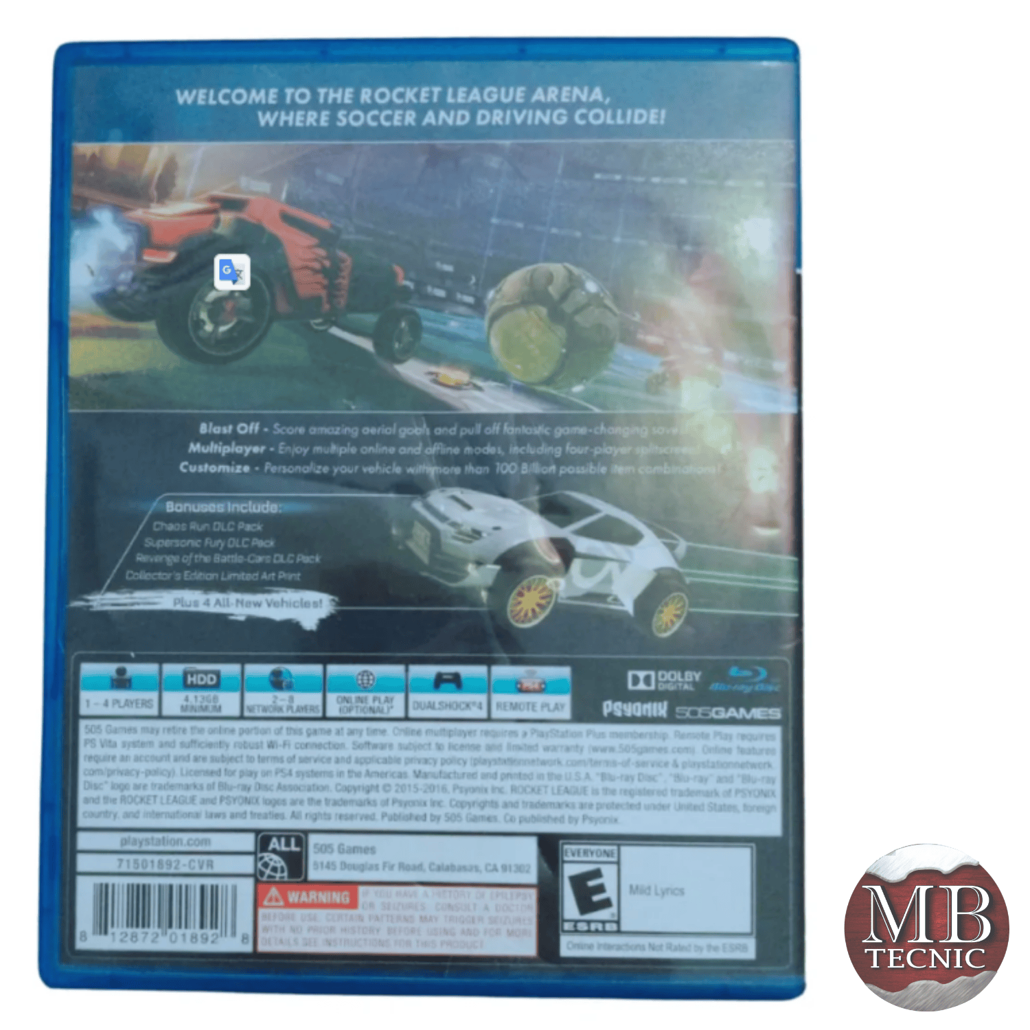Juego Rocket League para PS4