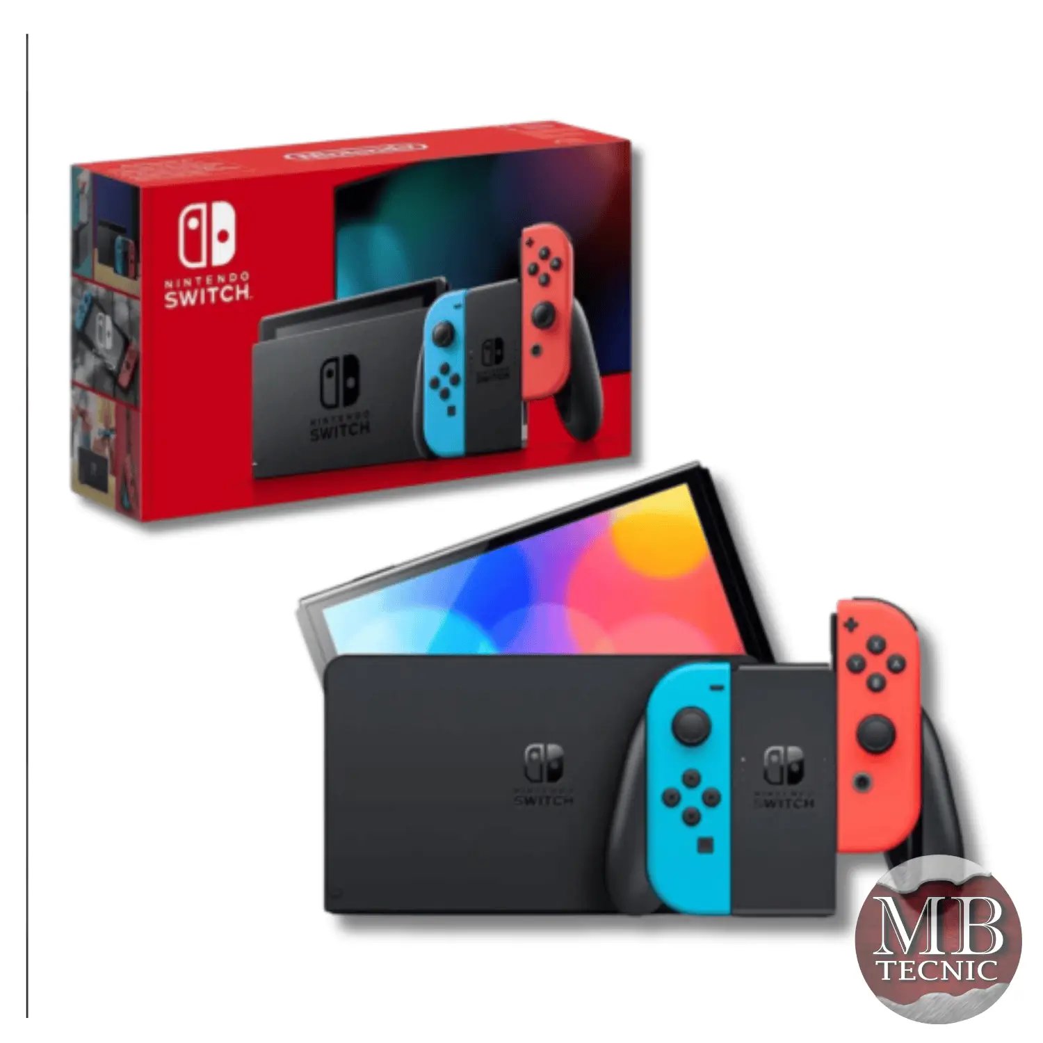 Nintendo Switch Estandar Neon Bateria Extendida con Magia - Nueva