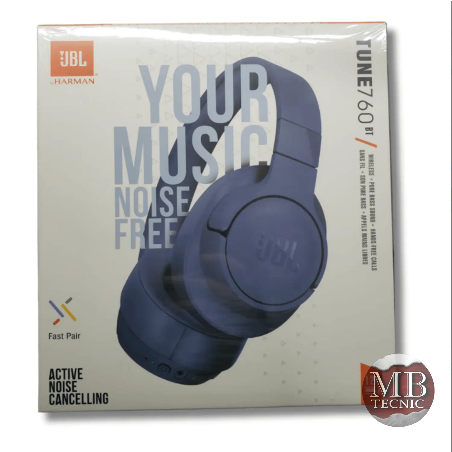 Auricular Inalambrico Premium JBL Tune760 Bluetooth Azul