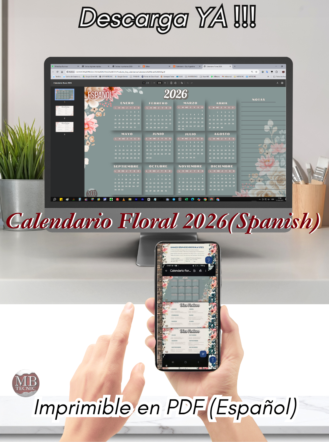 17-Calendario floral 2026-(Español)-simple