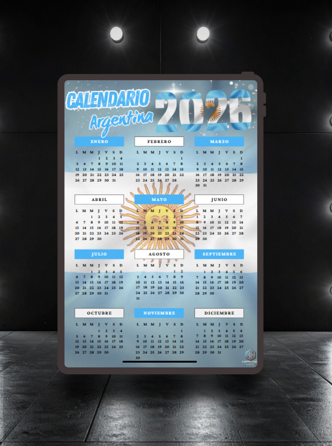 34-Calendario Argentina 2026 (Español)-simple