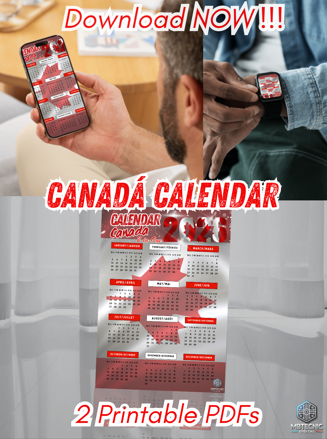 28-Calendario Canadá 2026 Bilingue (Ingles)-simple