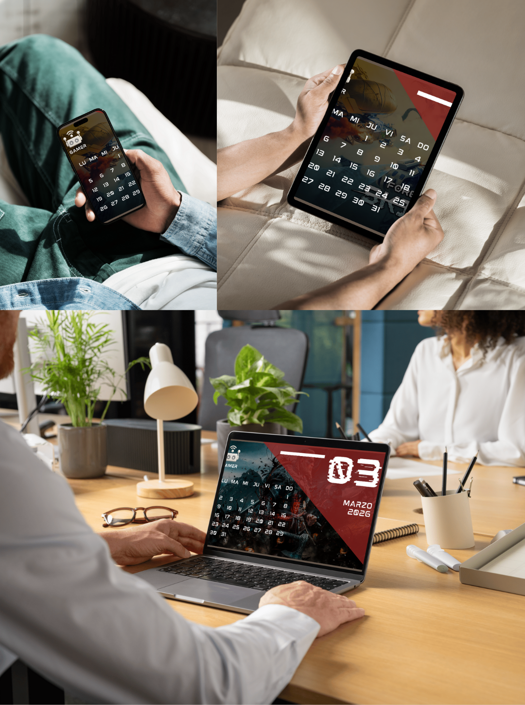 35-Calendario Gamer 2026 12 meses (Español)