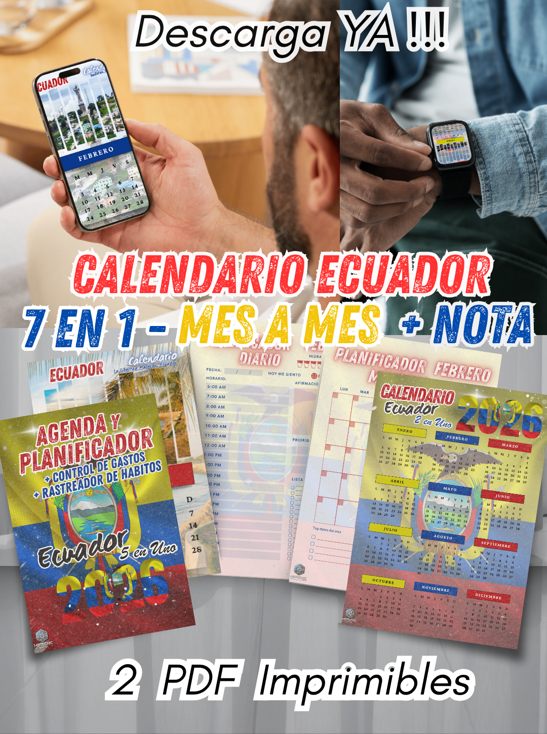 29-Calendario Ecujador 2026 7 en 1 (Español)