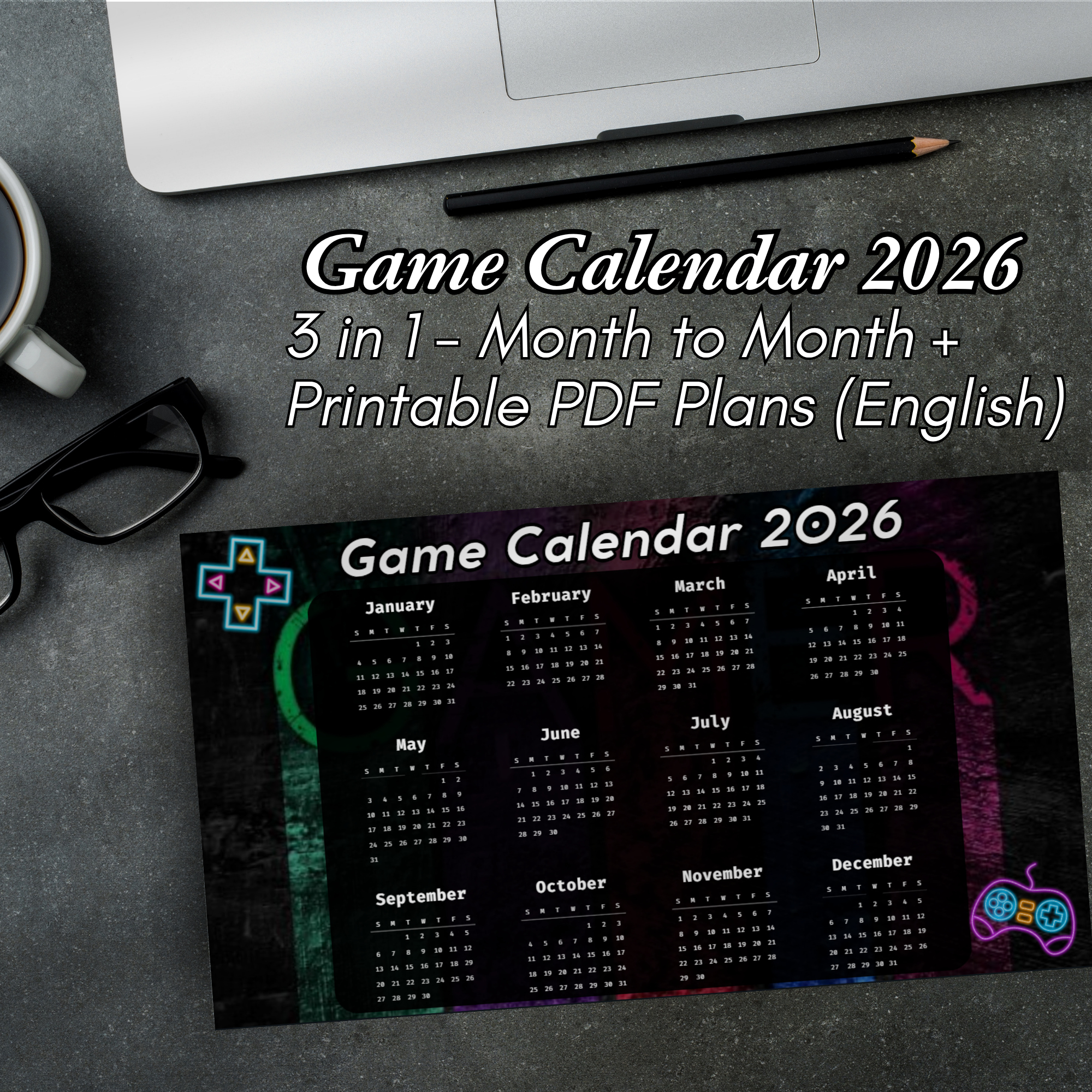 Gamer Calendar 2026