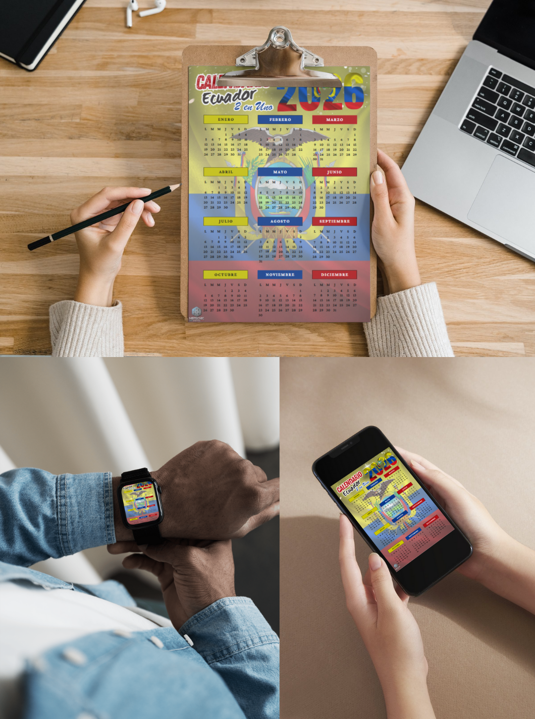 30-Calendario Ecujador 2026 (Español)-Simple