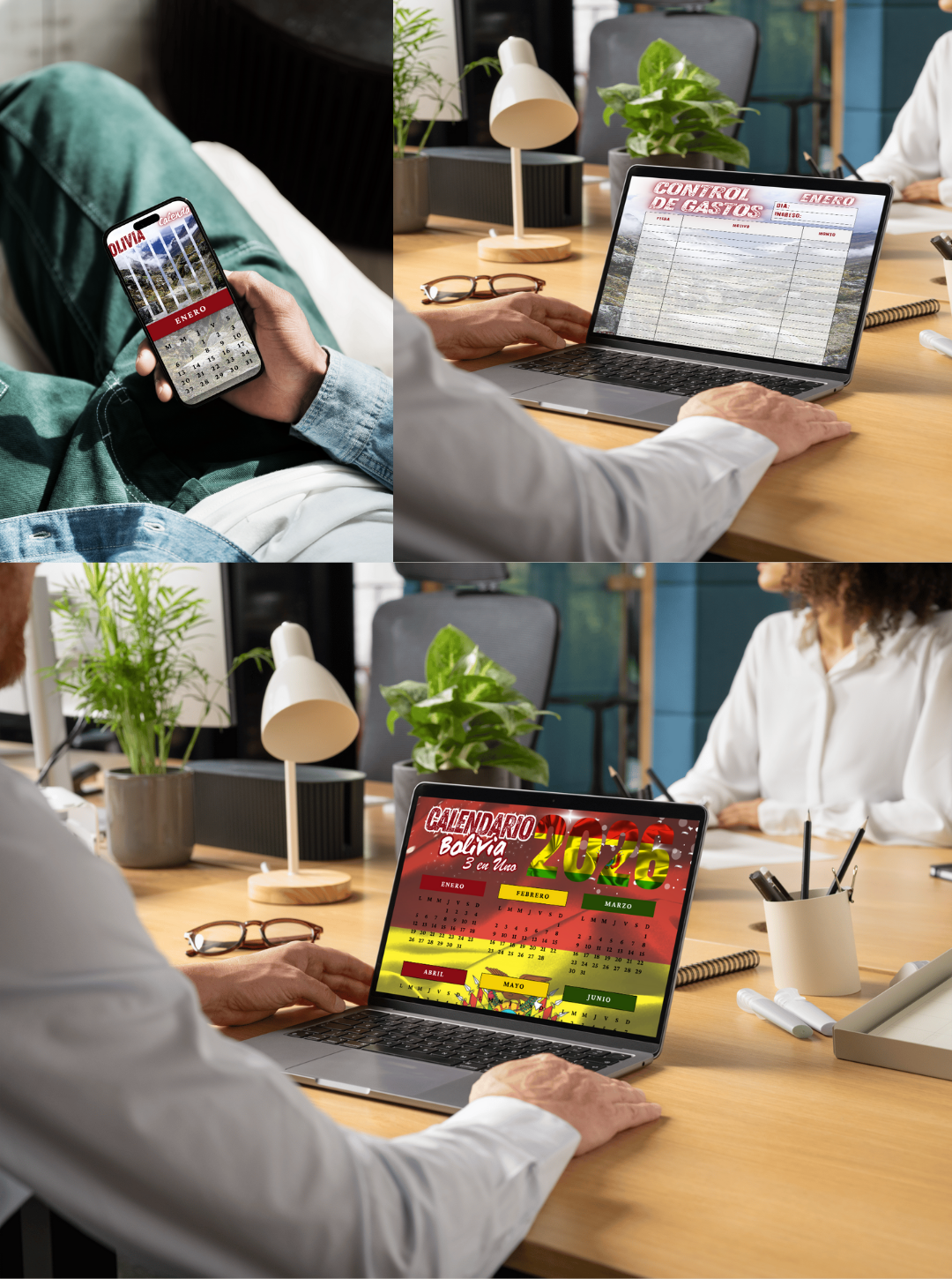 16-Calendario Bolivia 2026 3 en Uno