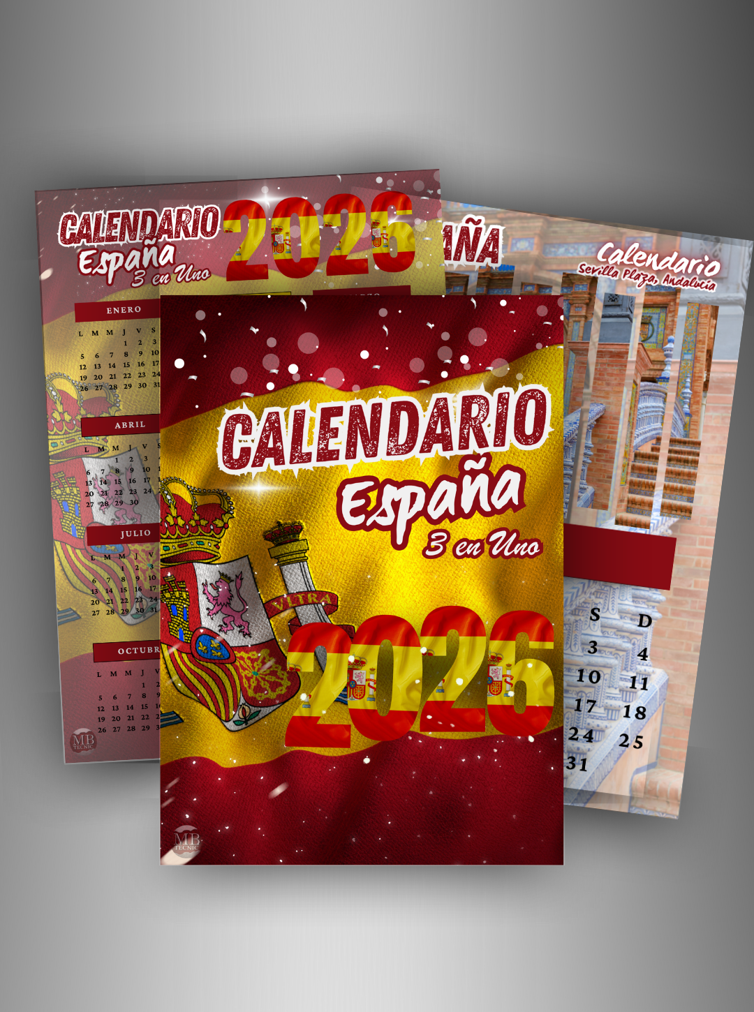 10-Calendario España 2026 3 en Uno