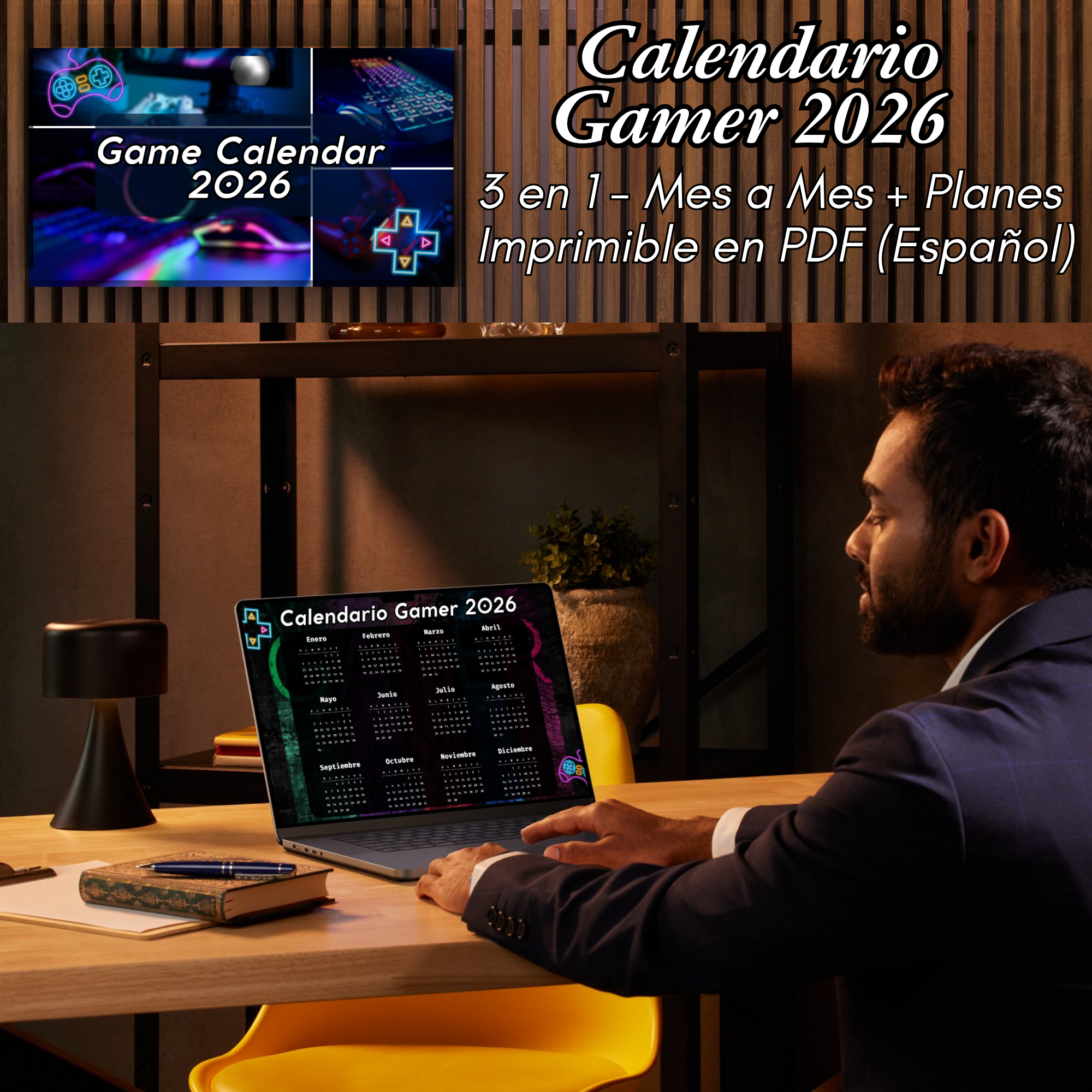 Calendario Gamer 2026