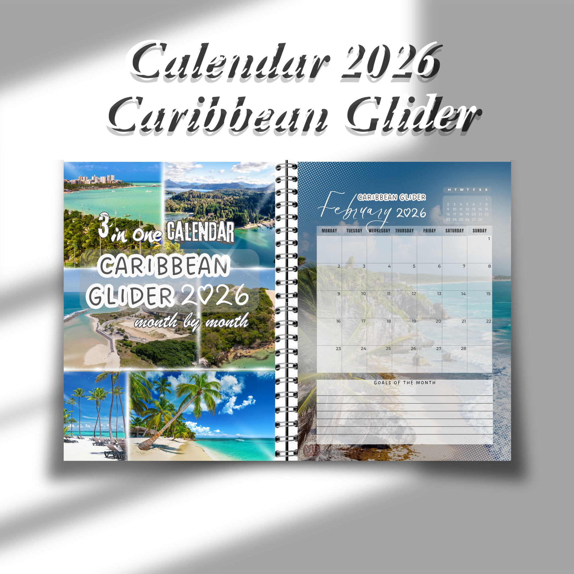 Caribbean Gliderar Calendar 2026