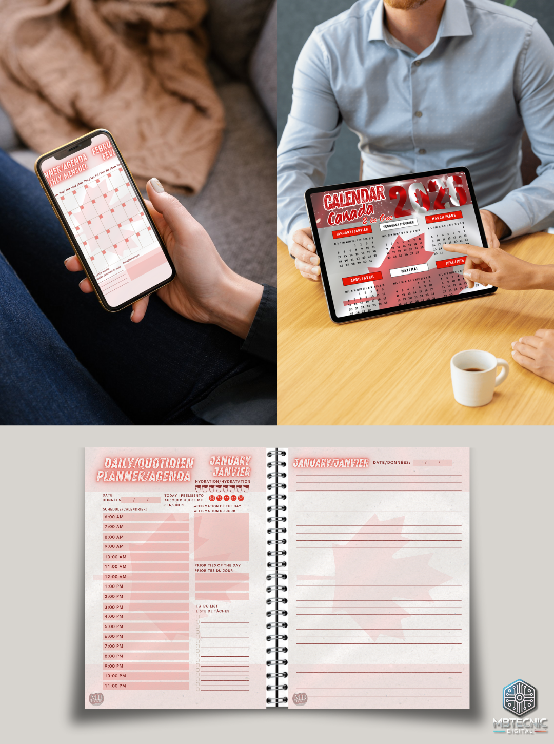 27-Calendario Canadá 2026 Bilingue 7 en 1 (Ingles)