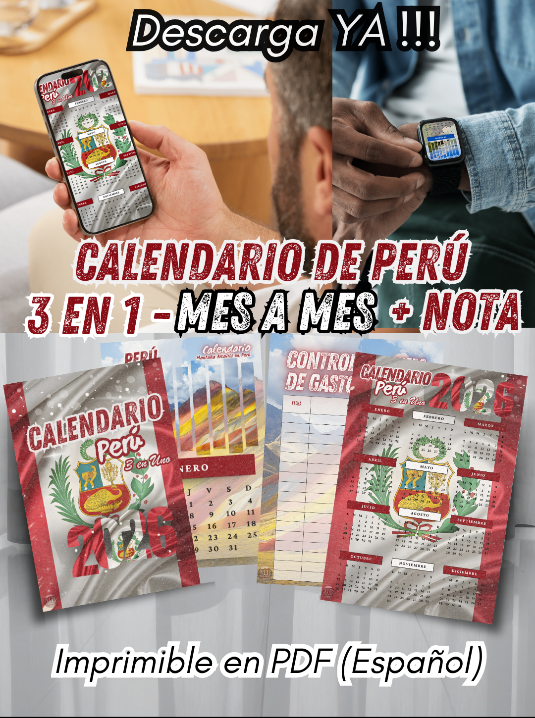 15-Calendario Peru 2026 3 en Uno