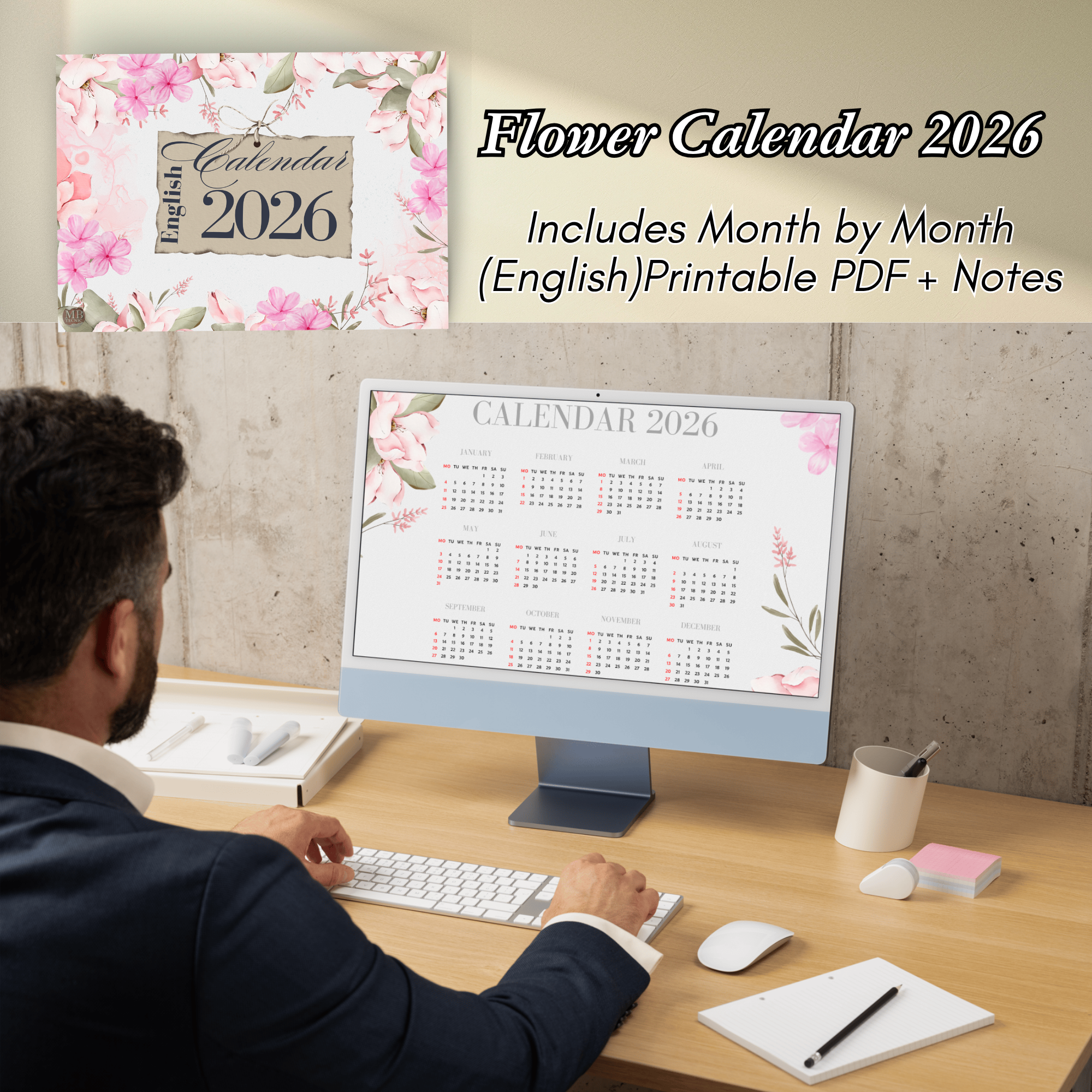 Flower Calendar 2026