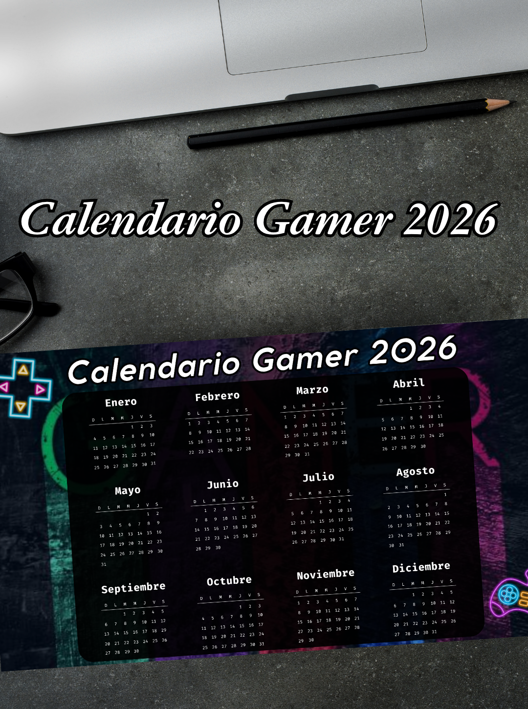 23-Calendario Gamer 2026 (Español)-simple