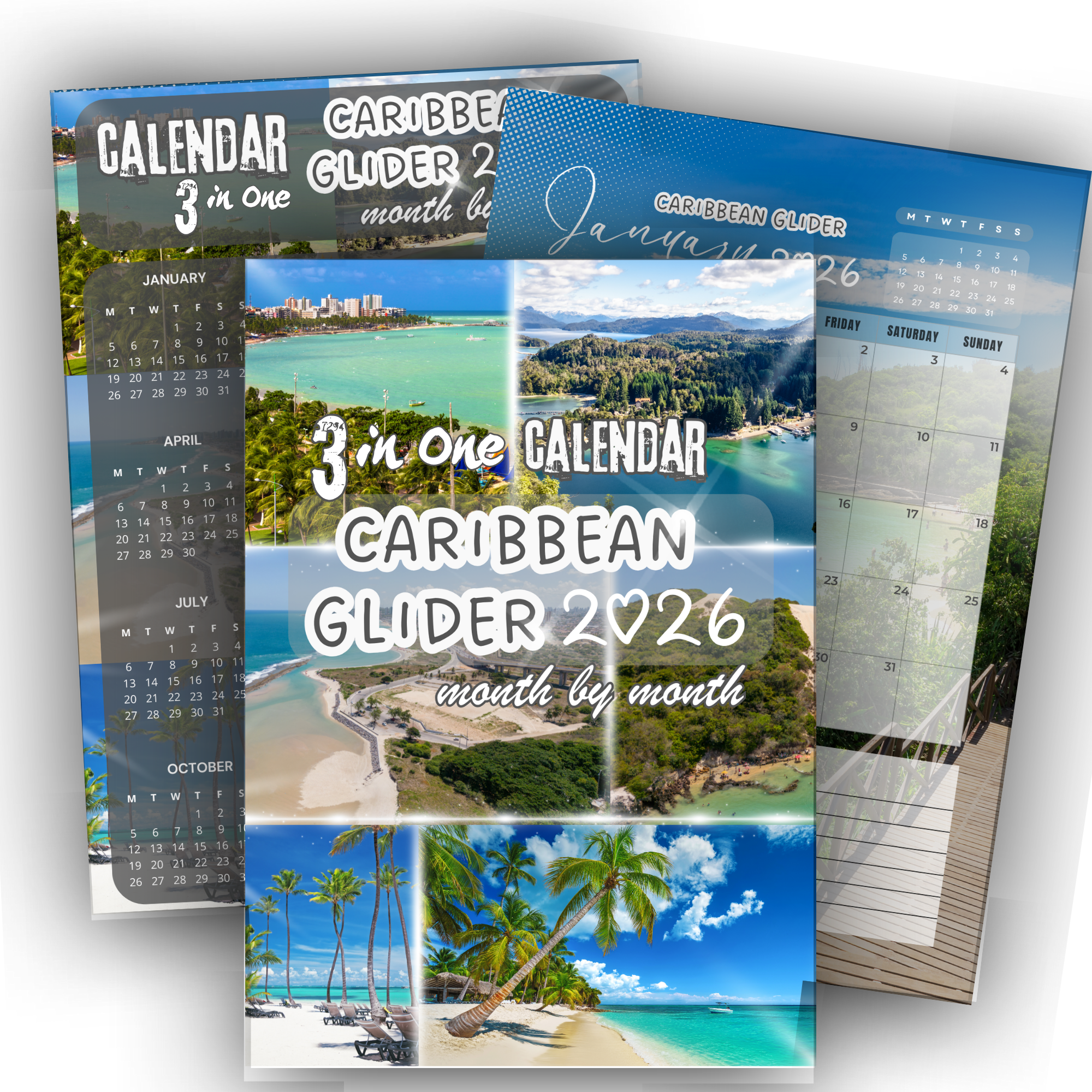 Caribbean Gliderar Calendar 2026