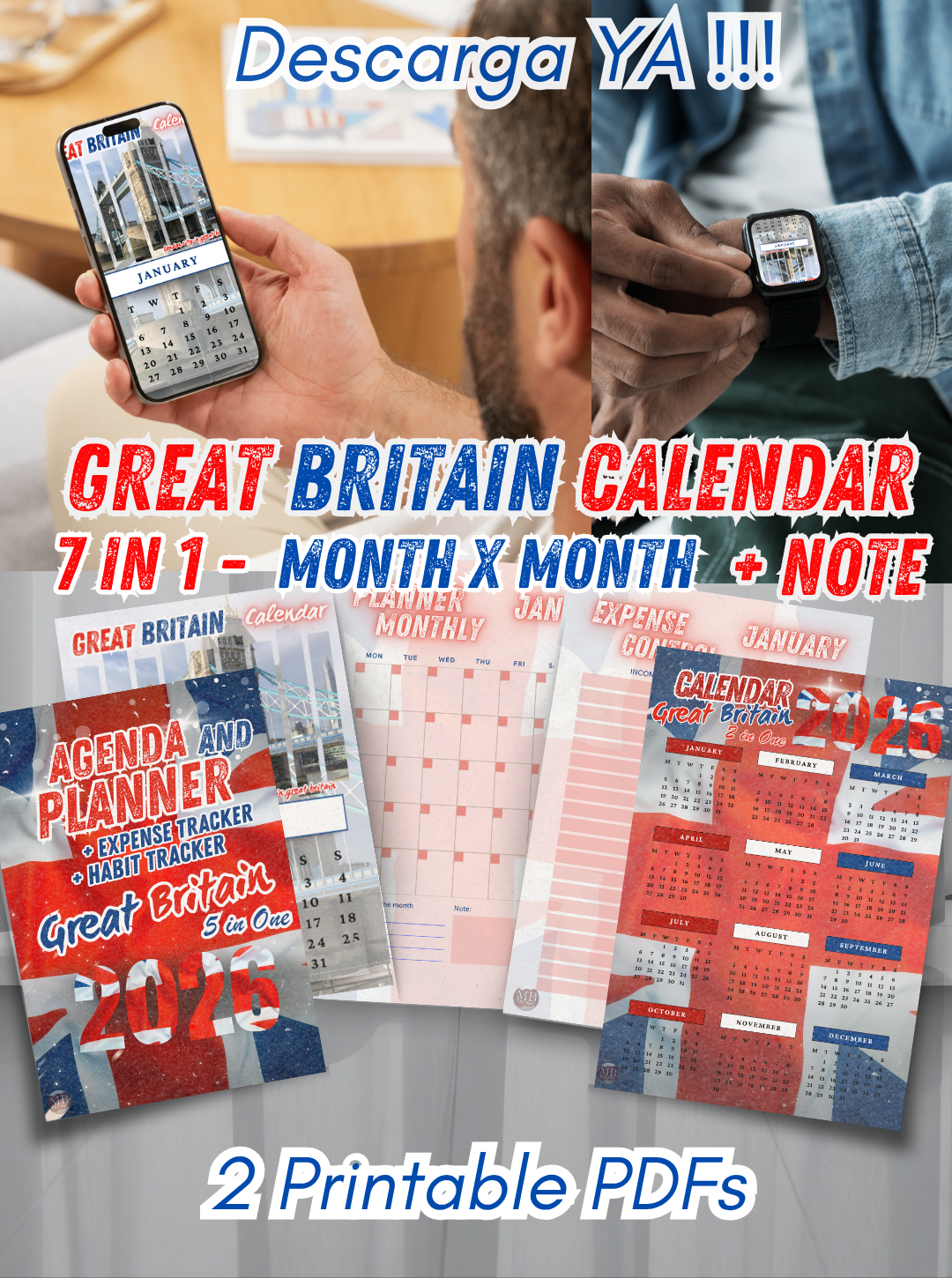 22-Calendario Gran Bretania 2026 7 in 1-(Ingles)