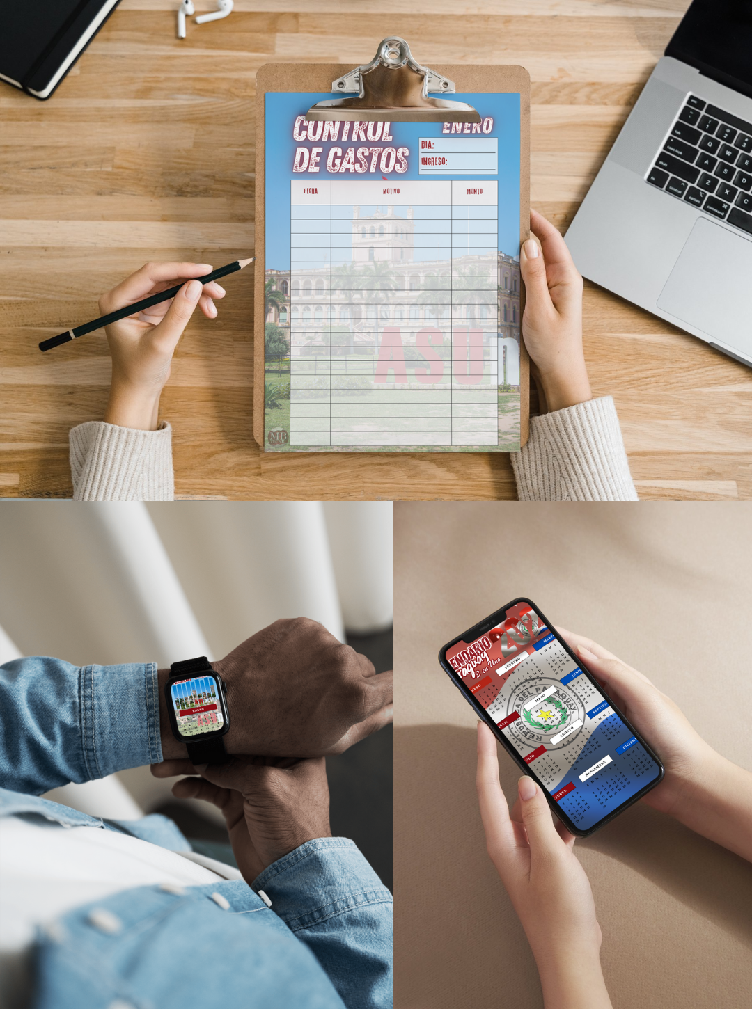 14-Calendario Paraguay 2026 3 en Uno (Español)