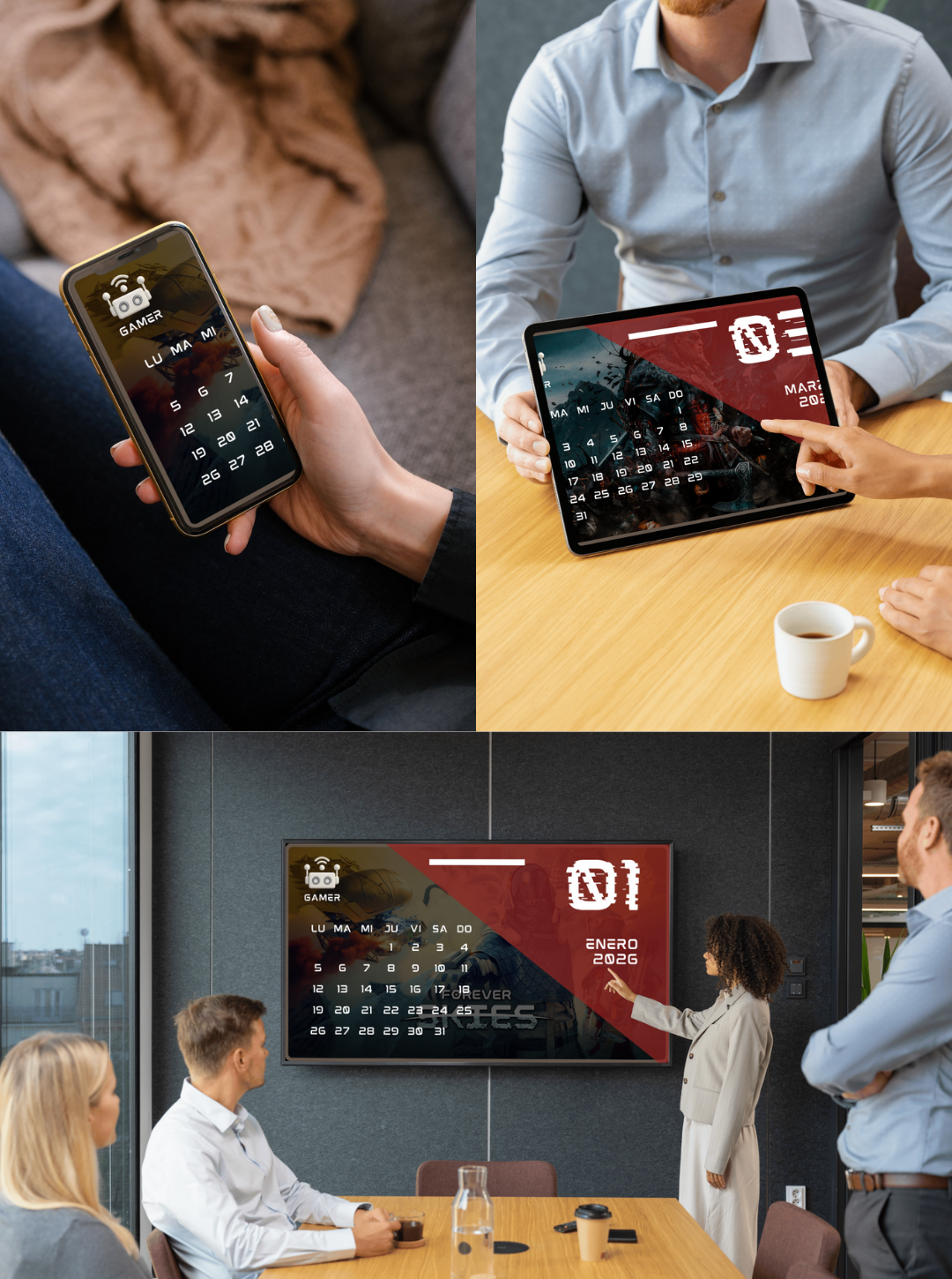 35-Calendario Gamer 2026 12 meses (Español)