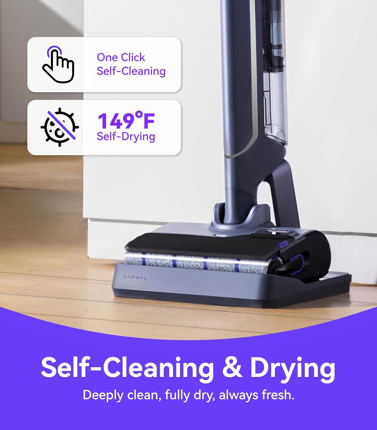 NARWAL S20 Pro Cordless Vacuum Mop with Self-Cleaning