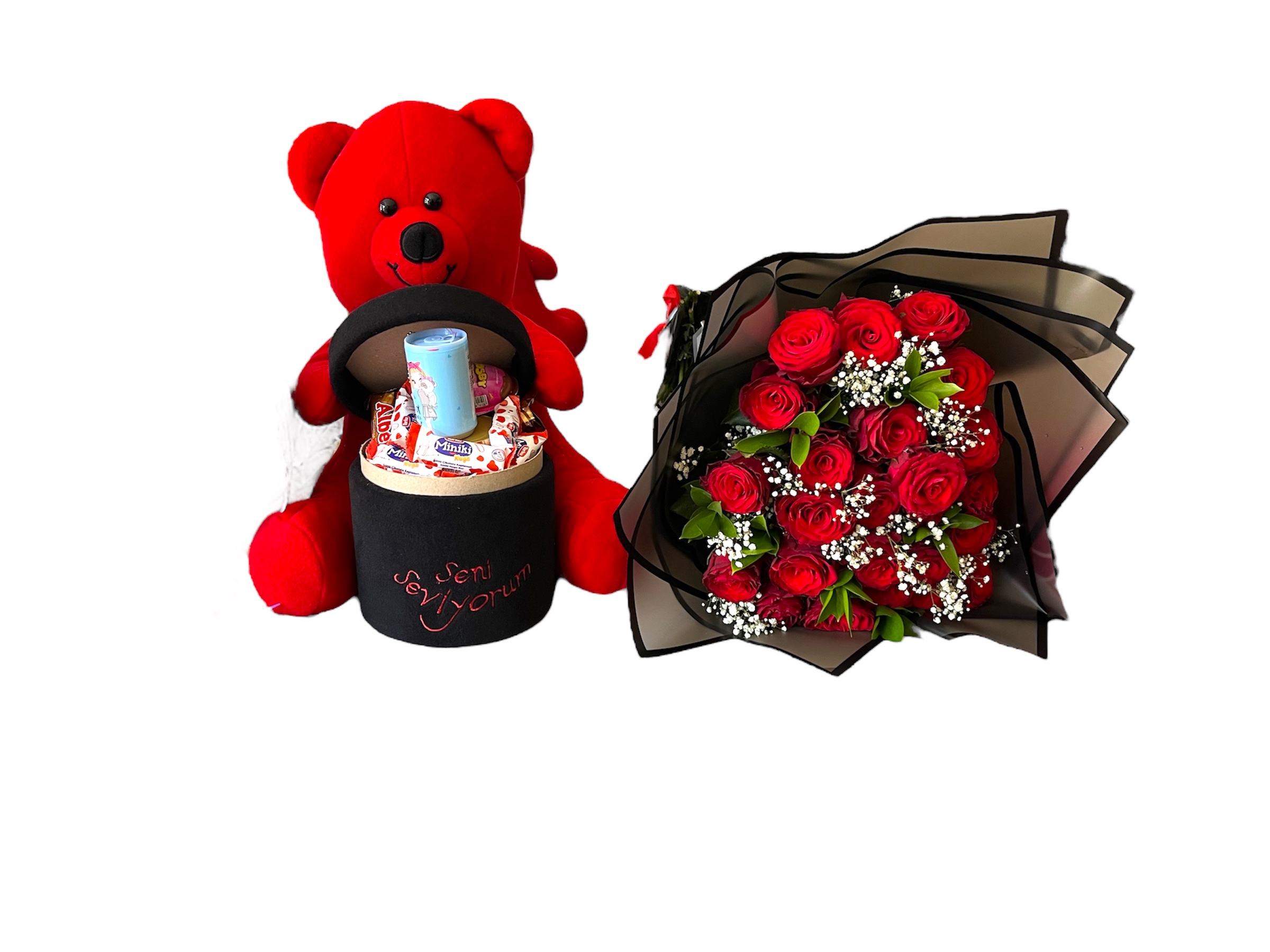 Ayıcıklı Çiçek ve Hediye Seti