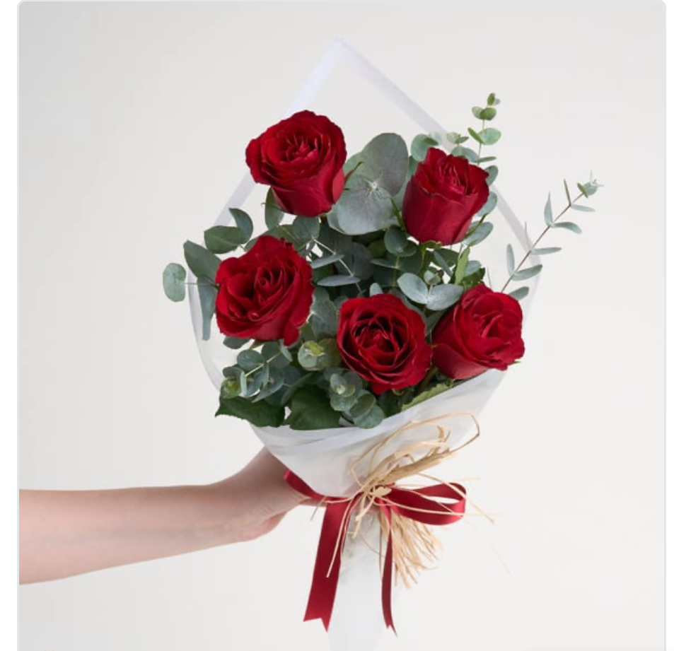 5’li Kırmızı Güller Buketi
