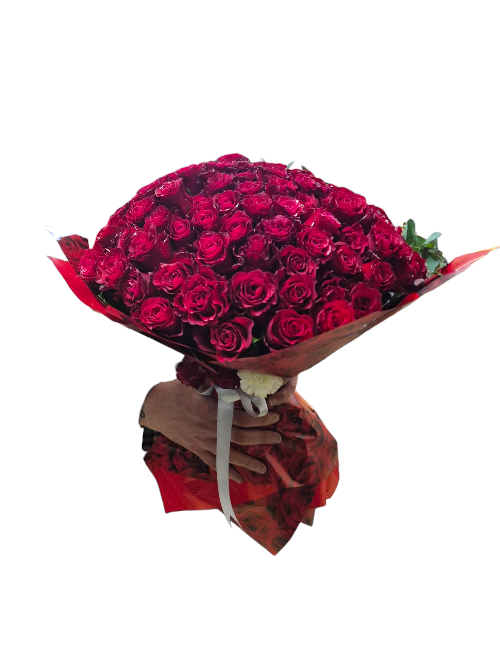 101 Kırmızı Gül Buketi