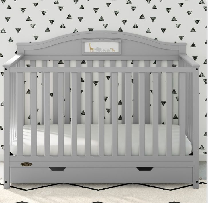 Draco Story Customizable, Convertible Crib with Drawer Assembly