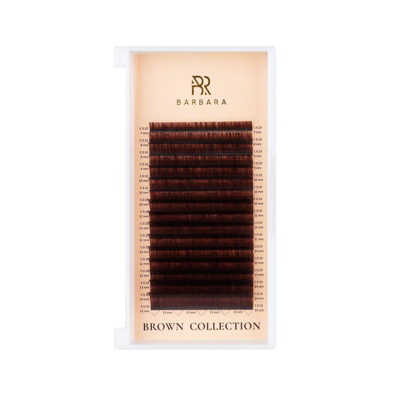 BROWN LASHES BARBARA TRUFFLE MIX 16 lines