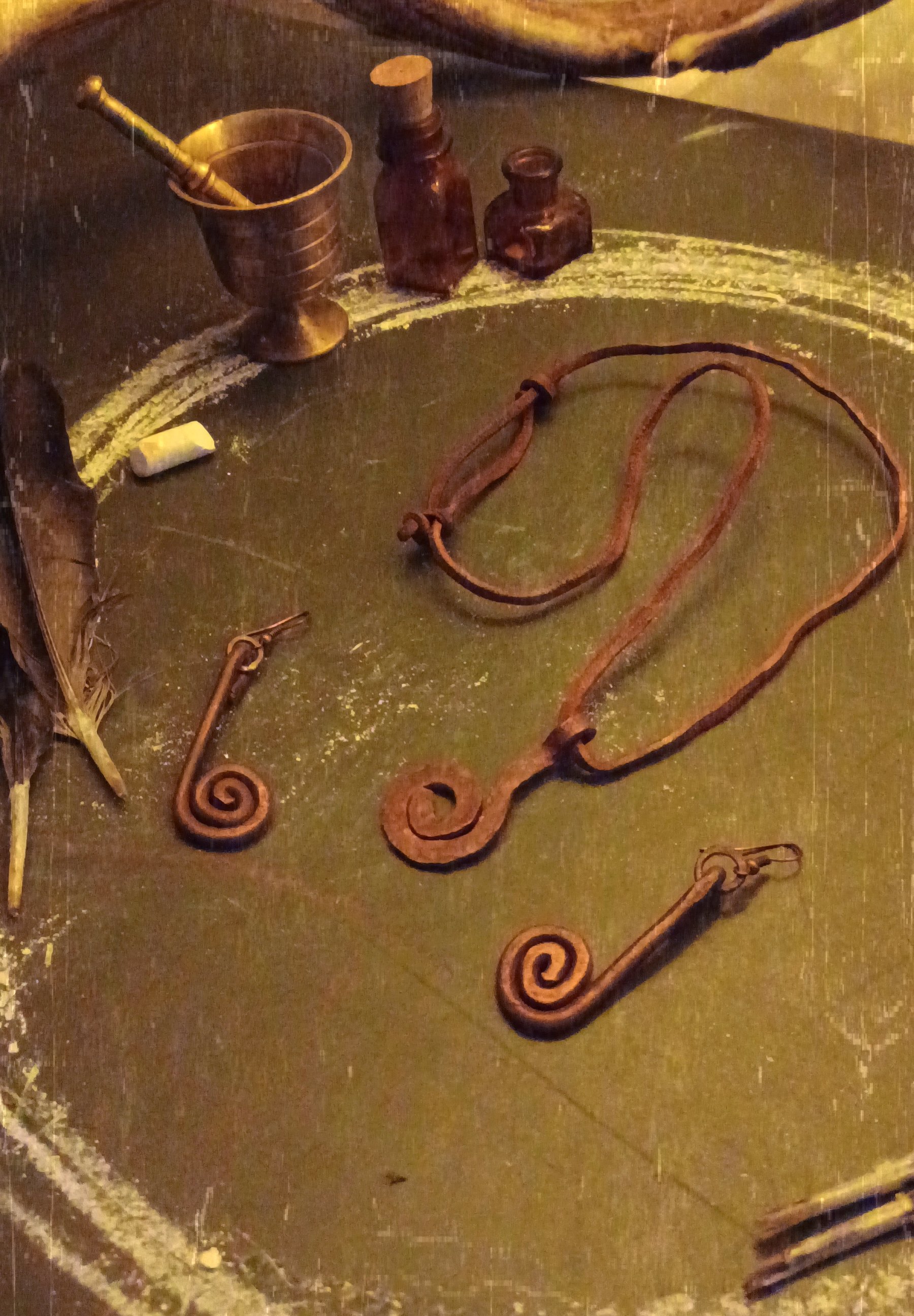 Copper Spirals set