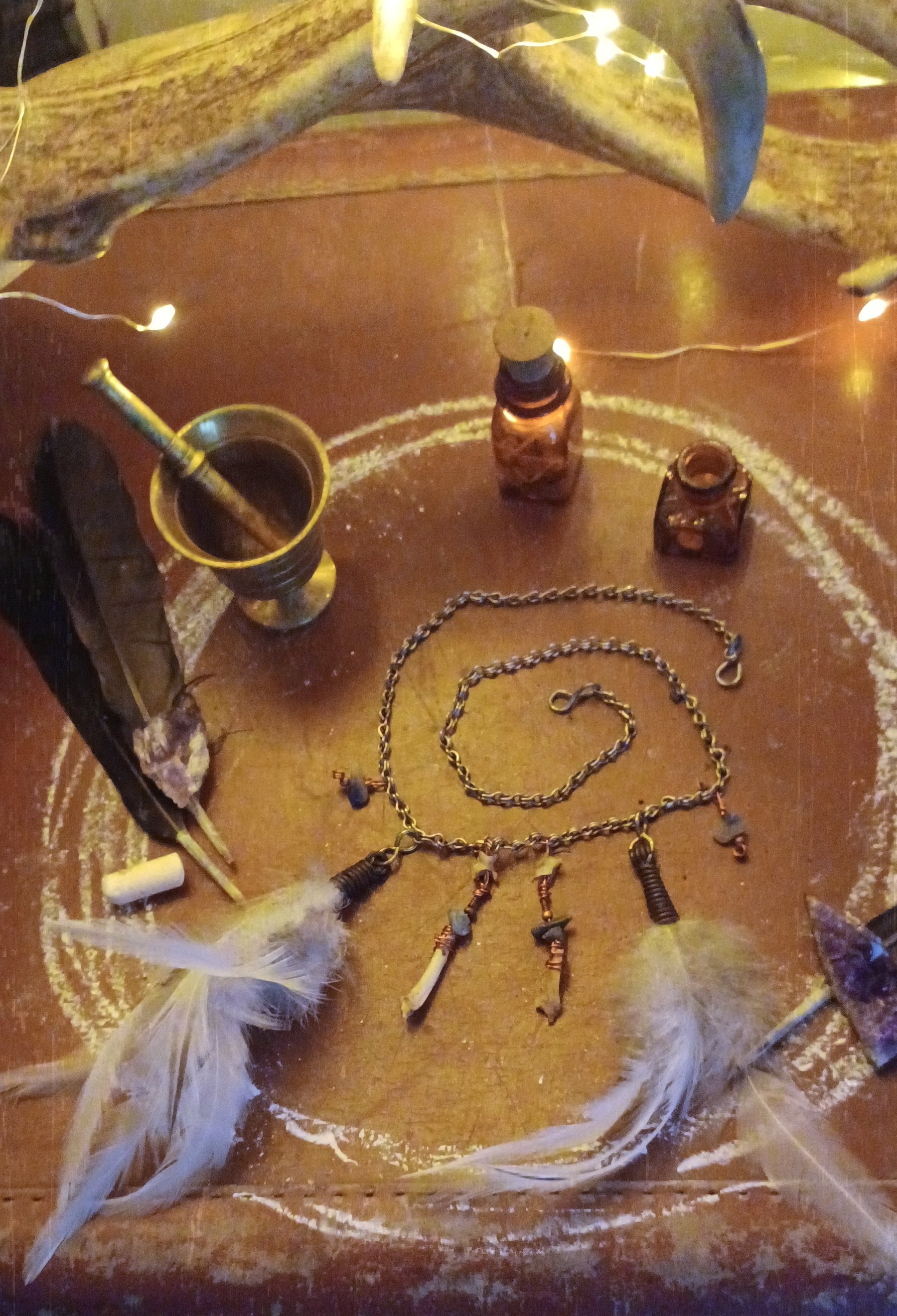 Goddess necklace (light)
