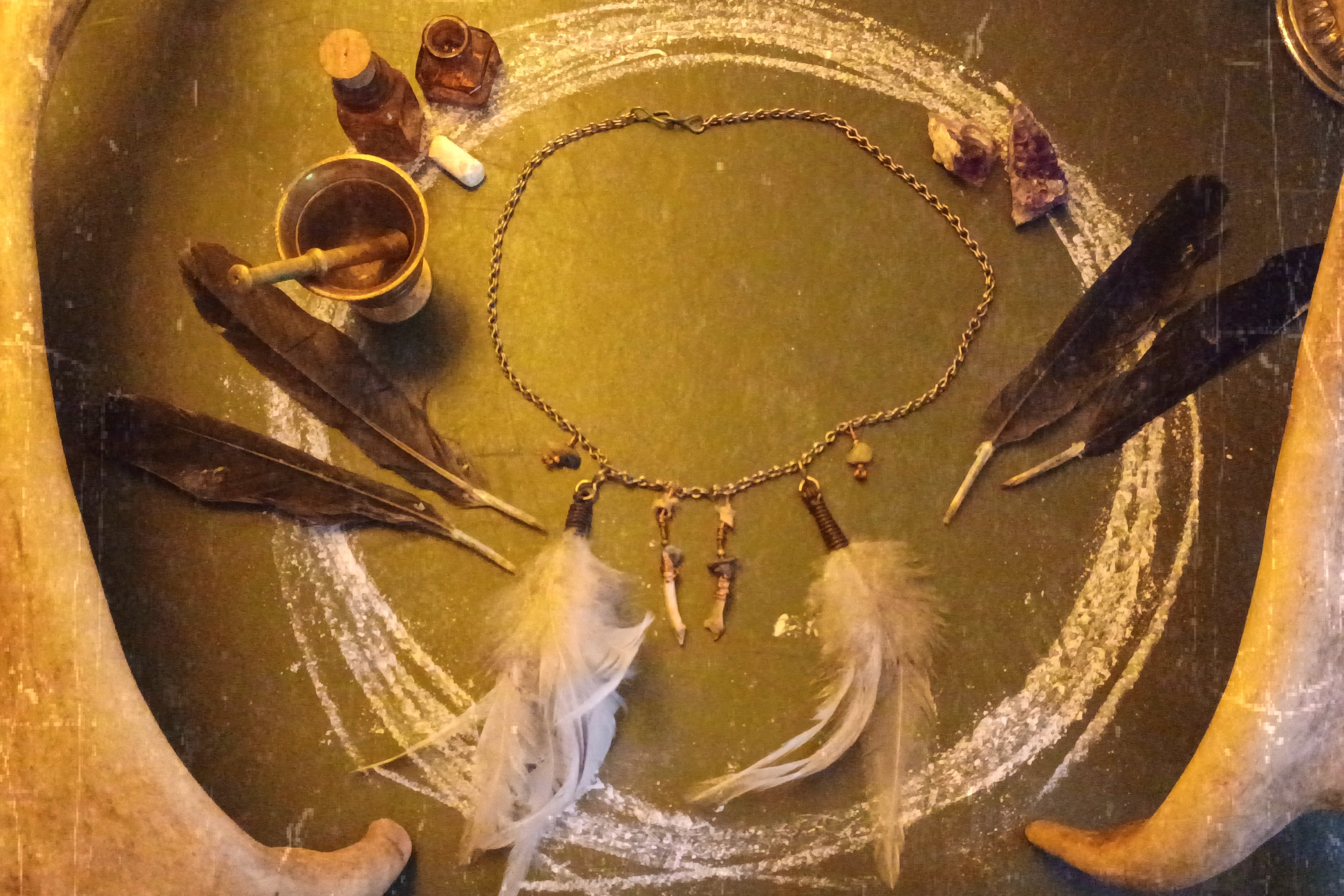 Goddess necklace (light)